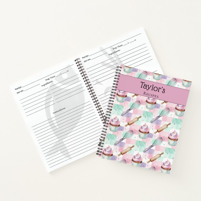 Carnet Recette de souvenir personnalisée à compléter (Intérieur)