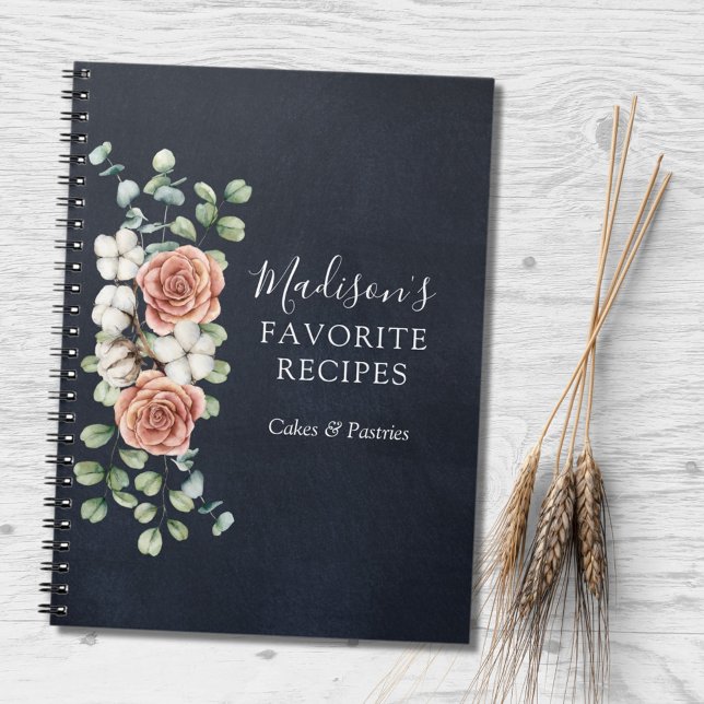 Carnet Recette Florale Botanique Rustique Eucalyptus Rose (In situ)