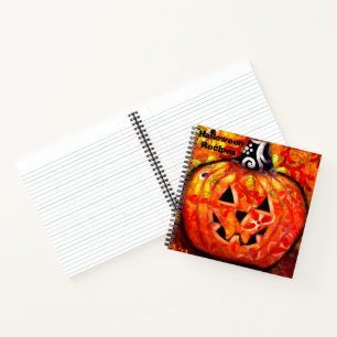 Carnet Recette florale de Jack-o'-lantern Halloween lunai