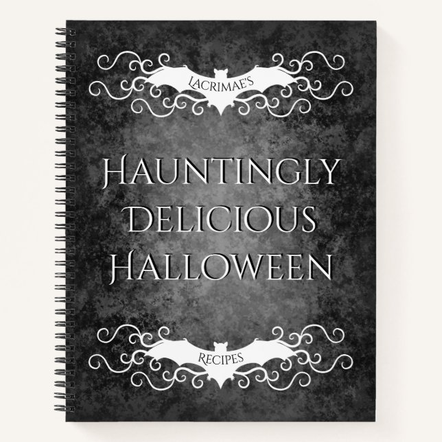 Carnet Recette gothique d'Halloween (Devant)