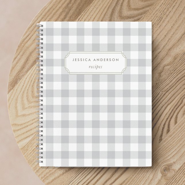 Carnet Recette Moderne de Vérification de Buffalo Gris de (Créateur téléchargé)