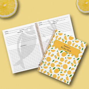 Carnet Recette Motif citron