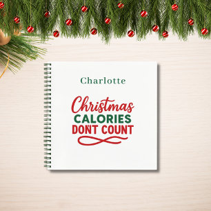 Carnet Recette Noël citation drôle régime