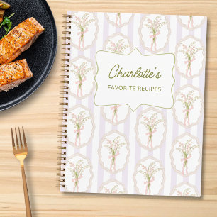Carnet Recette Personnalisée au Muguet Aquarelle