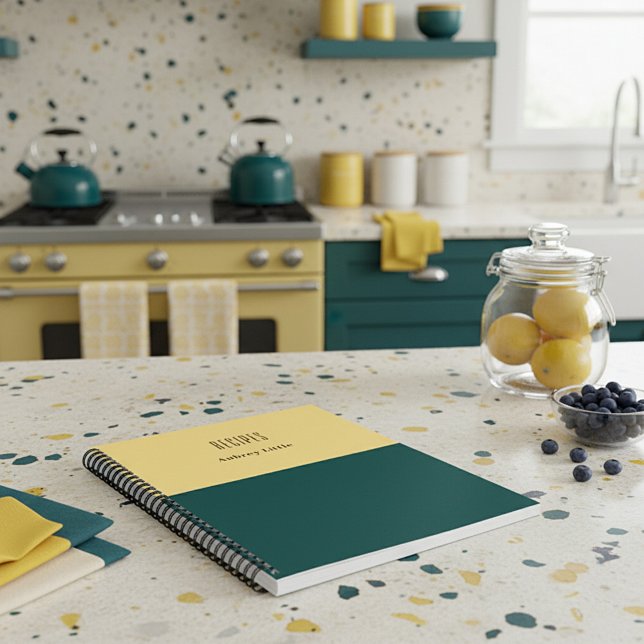 Carnet Recette personnalisée bicolore (Créateur téléchargé)