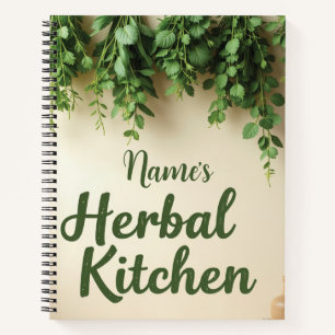 Carnet Recette personnalisée de cuisine à base de plantes