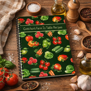 Carnet Recette Personnalisée de Fruits et Légumes