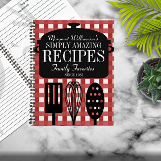 Carnet Recette personnalisée Vintage moderne