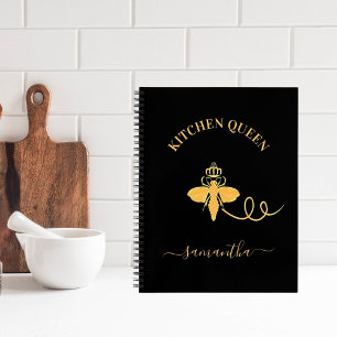 Carnet Recette Queen bee cuisine nom du cuisinier or noir
