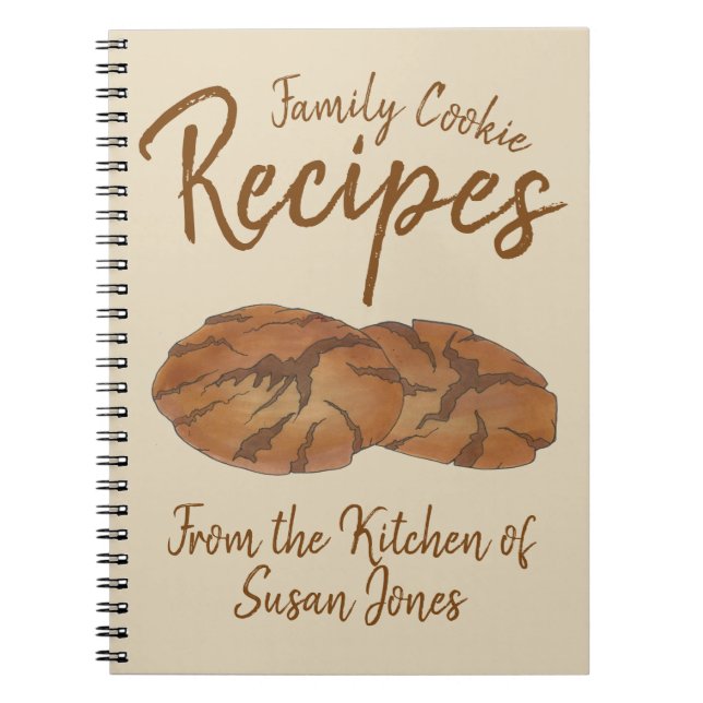 Carnet Recettes de biscuits de famille Gingersnap personn (Devant)