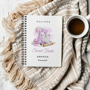 Carnet Recettes de boulangerie violette Sweet Treats