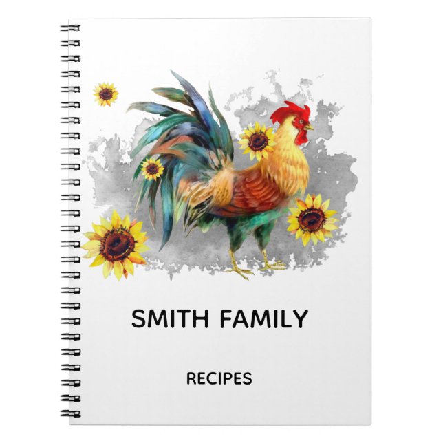 Carnet Recettes de cuisine personnalisées (Devant)