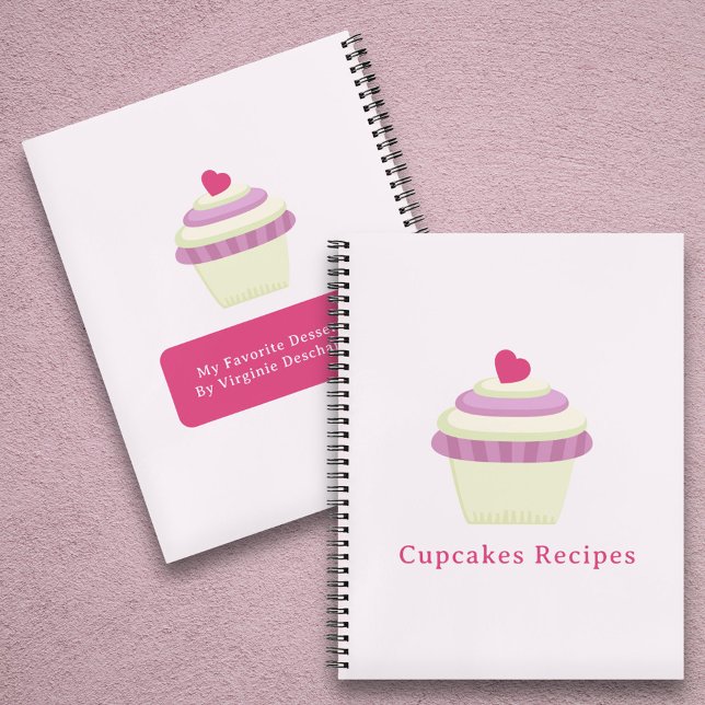 Carnet recettes de cupcakes (Cupcakes Recipes Notebook)