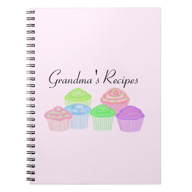 Carnet Recettes de grand-mère - Cupcakes glacés (Devant)