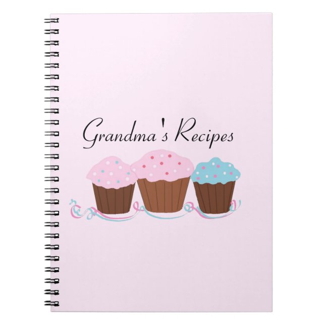 Carnet Recettes de grand-mère - Cupcakes glacés (Devant)