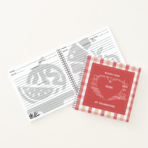 Carnet Recettes de ma grand-mère Retro Plaid