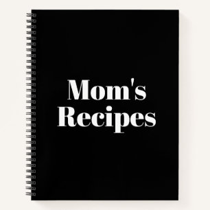 Carnet Recettes de maman, cadeau de fête des mères ou d'a