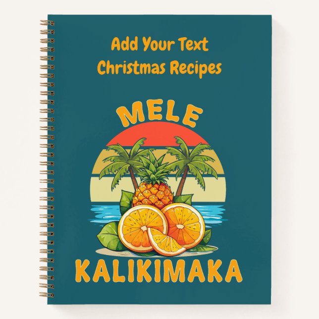 Carnet Recettes de Noël Mele Kalikimaka  (Devant)