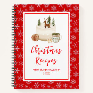 Carnet Recettes de pâtisserie de fêtes Gâteau de Noël