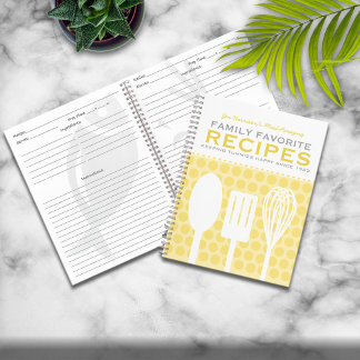 Carnet Recettes de style rétro amusant Personnalisé