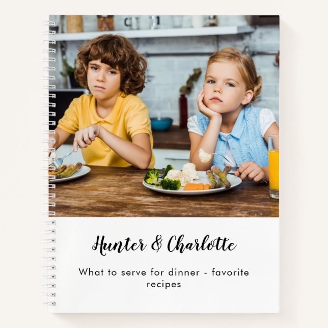 Carnet Recettes enfants repas repas nom photo (Devant)