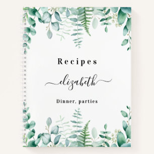 Carnet Recettes eucalyptus nom de la forêt verte