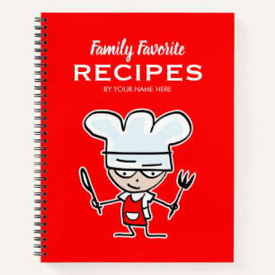 Carnet Recettes familiales favorites organisateur amusant