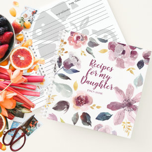 Carnet Recettes florales pour ma fille Keepsaké