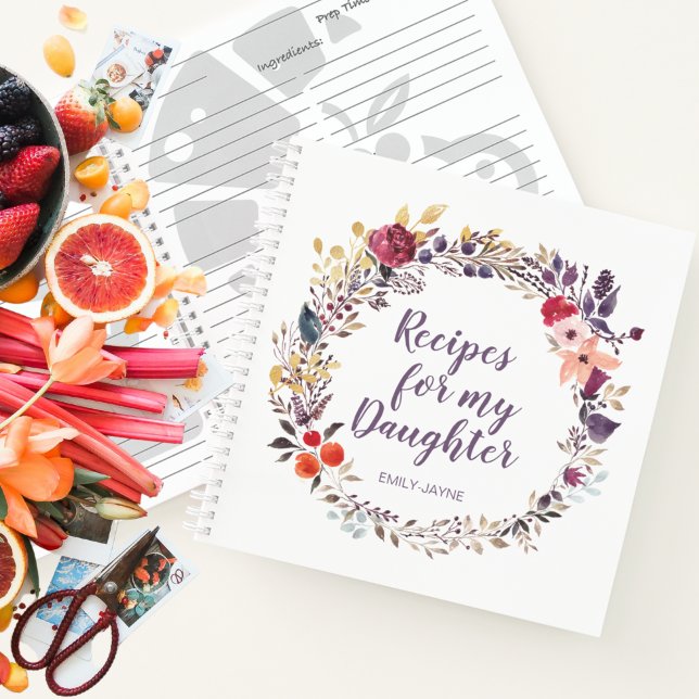 Carnet Recettes florales pour ma fille Keepsaké (Créateur téléchargé)