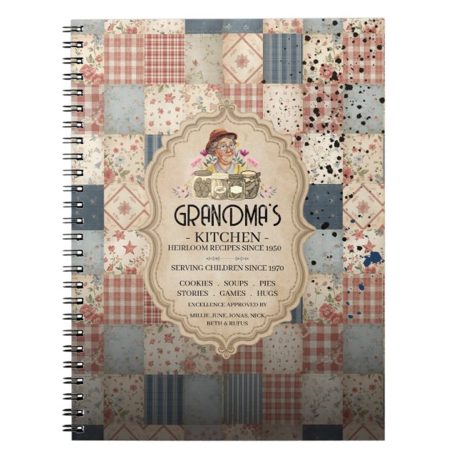 Carnet Recettes patrimoniales de Grandma's Kitchen™ (Devant)