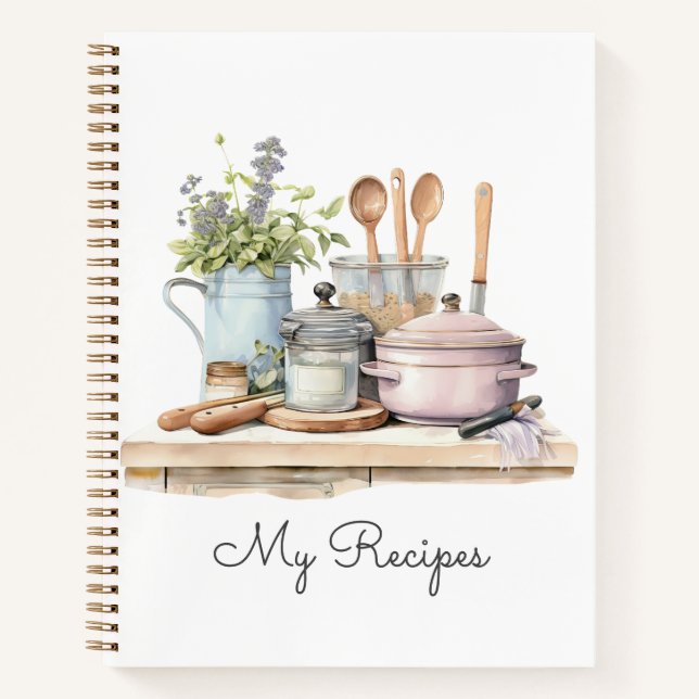 Carnet Recettes personnalisées  (Devant)