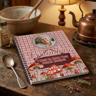 Carnet Recettes secrètes grand-mère personnalisées Photo 