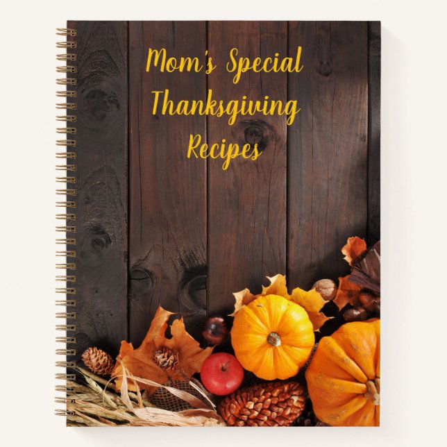 Carnet Recettes spéciales Thanksgiving. Citrouilles et pr (Devant)