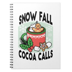 Carnet Réchauffez-vous avec les appels de cacao de neige 