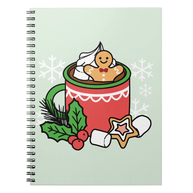 Carnet Réchauffez-vous avec les appels de cacao de neige  (Devant)