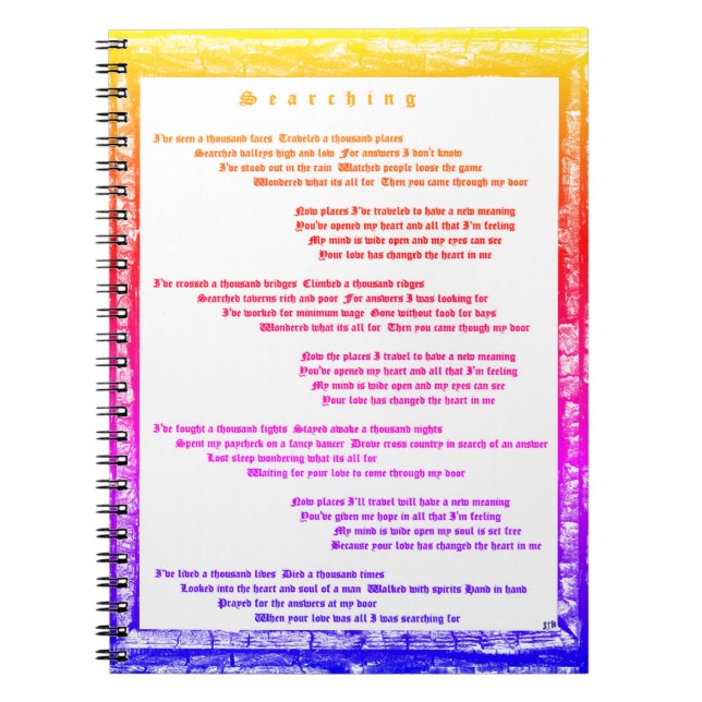 Carnet Recherche (Devant)