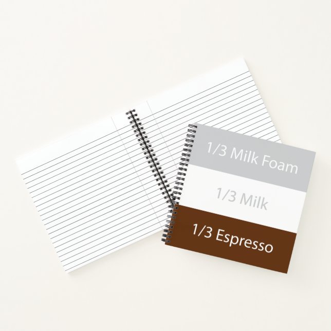 Carnet Recipe cappuccino | design (Intérieur)