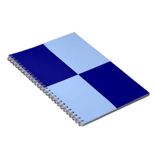 Carnet Rectangles bleu clair et bleu foncé