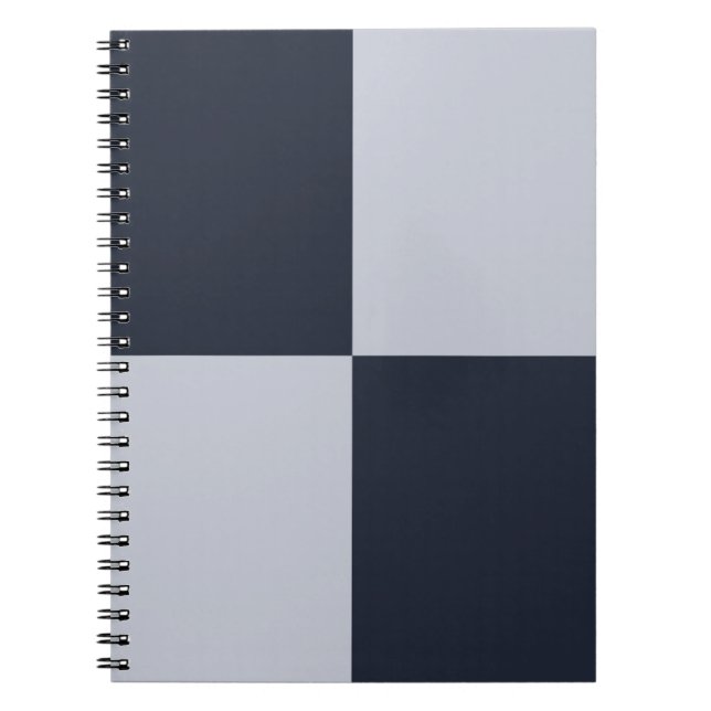 Carnet Rectangles marine et gris (Devant)