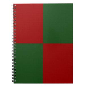Carnet Rectangles rouge et vert