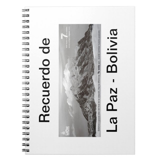 Carnet recuerdo de Las Paz (Devant)