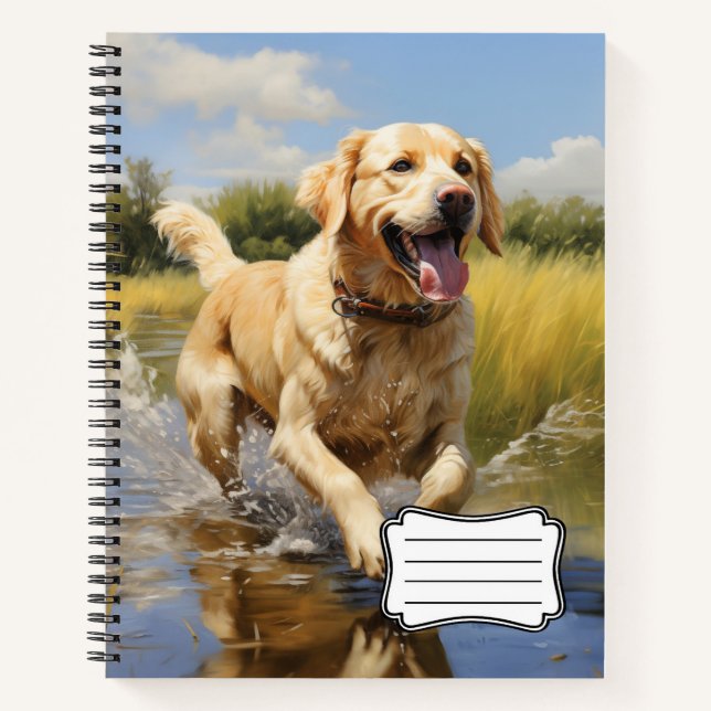 Carnet Récupérateur Labrador (Devant)