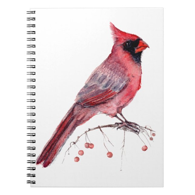 Carnet Red Cardinal Bird (Devant)