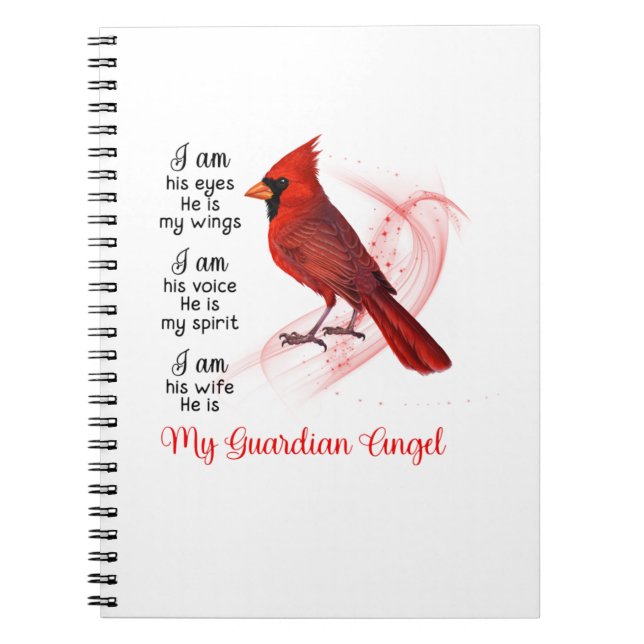Carnet Red Cardinal My Guardian Angel (Devant)