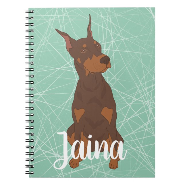 Carnet Red Doberman Pinscher (Devant)