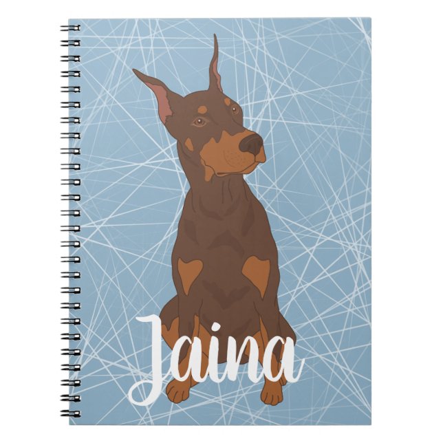 Carnet Red Doberman Pinscher (Devant)