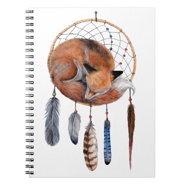 Carnet Red Fox dormant sur Dreamcatcher (Devant)