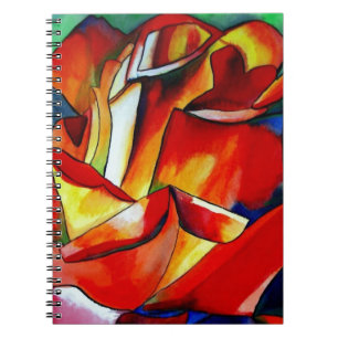 Carnet Red France Libre rose aquarelle art
