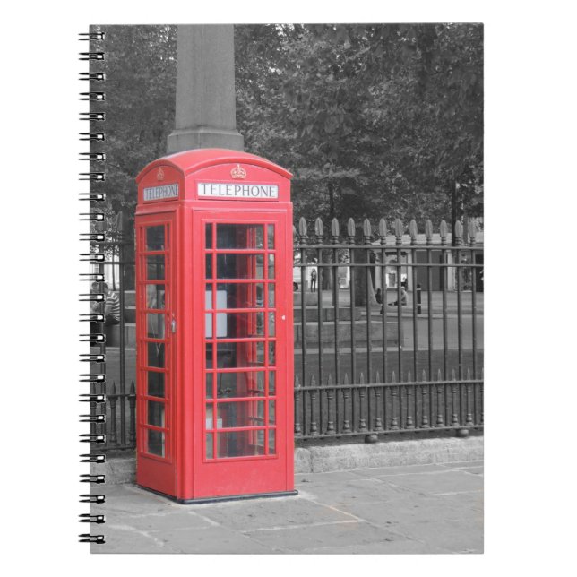 Carnet Red London Phonebox (Devant)