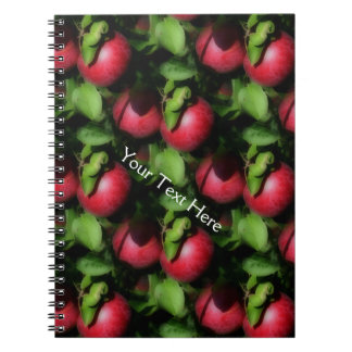 Carnet Red McIntosh Apples Motif d'art naturel